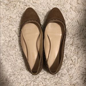 Tan Nine West Flats